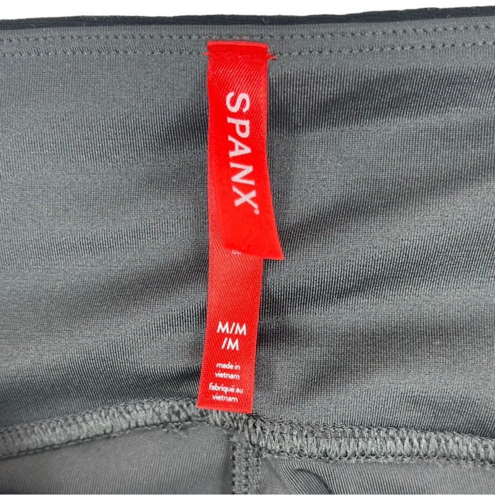 Spanx | Women Medium | Black Velvet High Waisted Sculpting Leggings - Picture 6 of 8
